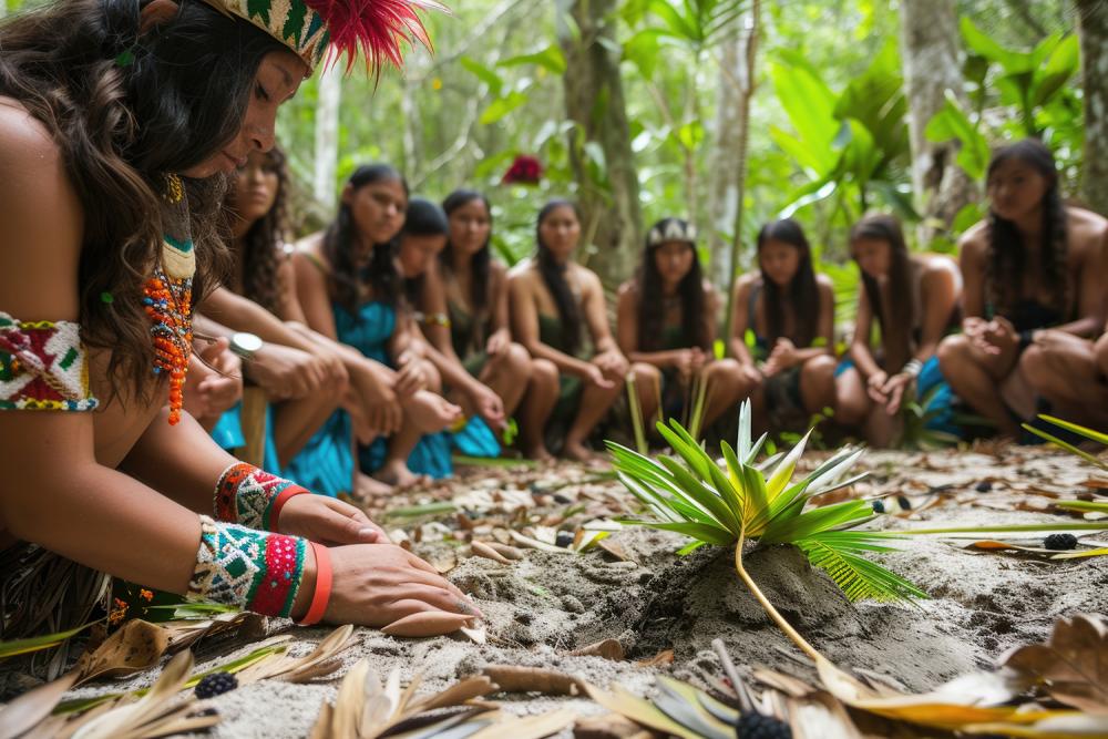 Maya ceremonie