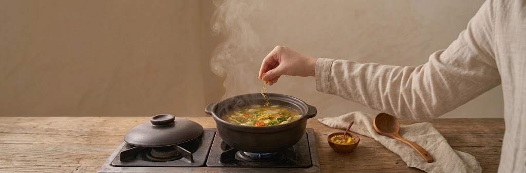 Gemberpoeder in de indische keuken Djahé